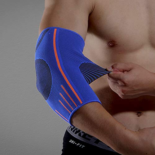 VITTO Coderas Epicondilitis para Hombre y Mujer, Coderas Deportiva para Crossfit, Tendinitis, Codo Golfista y Codo Tenista (S, Azul)
