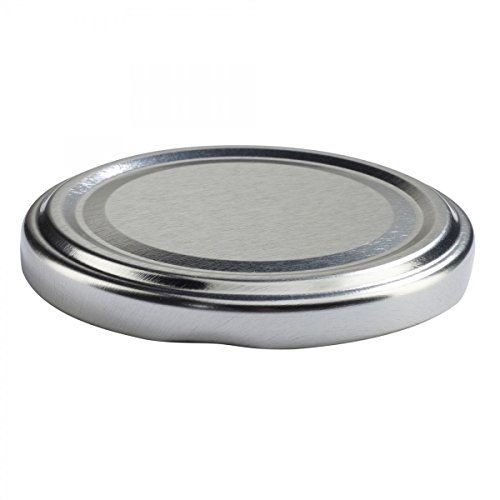 Viva Haushaltswaren - Tarros de Cristal para Mermelada (12 Unidades Capacidad de 150 ml Incluye Tapa de Color Plateado y Embudo de Color Amarillo)