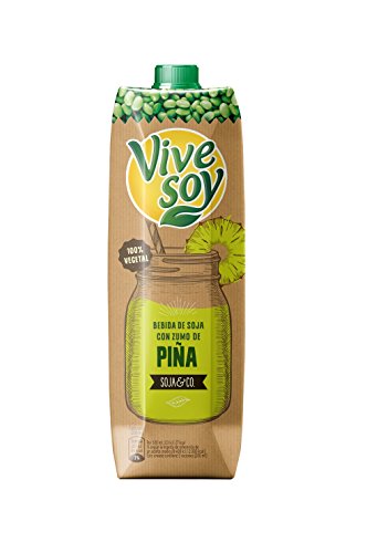 Vivesoy - Bebida de Zumo de Piña y Soja - 1 L