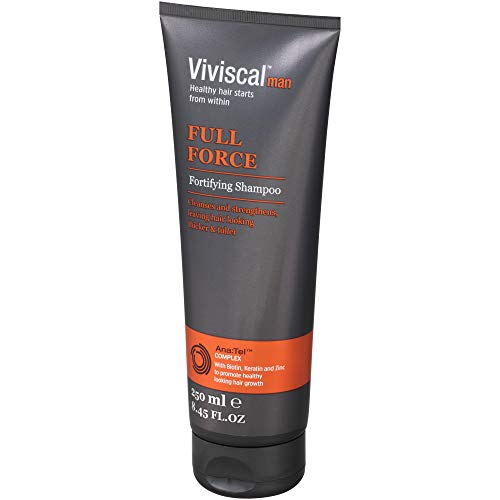 Viviscal, Full Force Champú anticaida hombre, Densificador Crecimiento deslumbrante - 250 ml