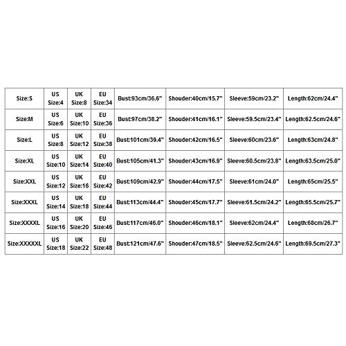 VJGOAL Mujer Chaqueta Vaquera con Cremallera Talla Grande Abrigo Otoño Invierno Moda Botones Sueltos de Manga Larga Chaqueta de Mezclilla Informal Retro de Color sólido