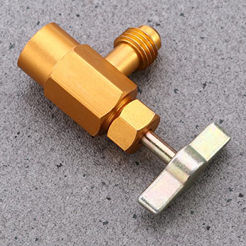 VORCOOL Puede Tapa para R134a AC refrigerante Tap 1/2" Acme Rosca válvula Herramienta abrebotellas
