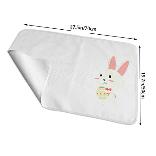 Voxpkrs Tarjeta de felicitación Feliz portátil Reutilizable de Pascua del bebé Precioso con el Viaje casero 27.5 x19.7 del cojín cambiante del Huevo de Pascua