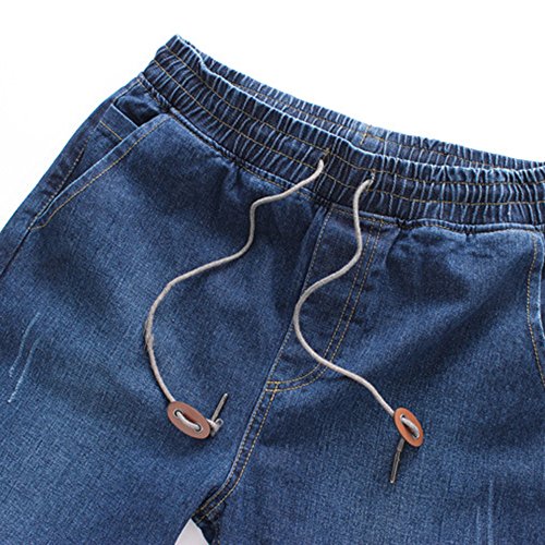 VPASS Pantalones Vaqueros para Hombre,Pantalones Casuales Moda Deportivos Running Pants Skinny Elásticos Pantalon Fitness Jeans Largos Pantalones Ropa de Hombre