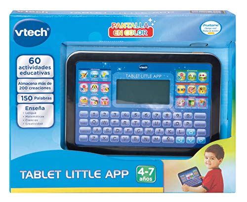 VTech Little App Tableta educativa Infantil con Pantalla LCD a Color, Juguete para aprender en casa con Contenido Especial para niños, Enseña destrezas matemáticas, lingüísticas, Creativas y cognitiva