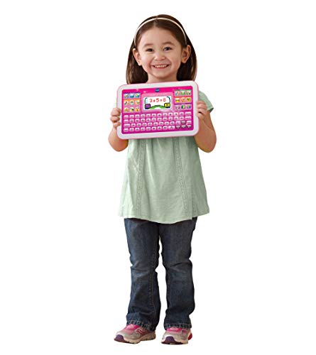 VTech -Little App Tableta educativa Infantil, Pantalla LCD a Color, Juguete para aprender en casa,Contenido Especial para niños, enseña destrezas matemáticas, lingüísticas, Creativas y cognitivas,Rosa