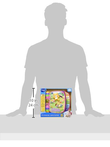 VTech- Primeras Rosa Libro Interactivo con Las Principales Canciones Populares para niños, Botones de Piano para Aprender Instrumentos, Sonidos y Notas Musicales (80-166757), Color