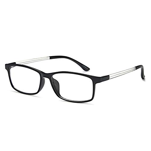VVDQELLA Gafas Presbicia Hombre/Mujere Montura en TR90 Lentes Premium y Rectangular Anti Luz Azul Contra UV Gafas Lectura 1.75 para PC, Smartphone, TV, Ligeras y Durable