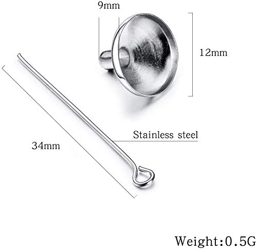 VVHN Cilíndrico Gris Colgante cremación ur joyería Collar Dama difusor de Aceite Esencial Acero Inoxidable 316L, Utilizado para Regalo conmemorativo joyería Embudo Gratuito A