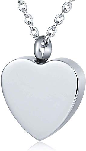 VVHN Collar Acero Inoxidable joyería Hombres Mujeres Cadena de Cenizas Botella de Perfume