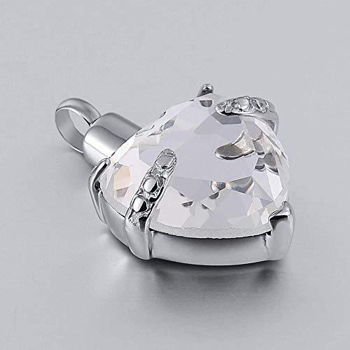 VVHN Collar Acero Inoxidable joyería Hombres Mujeres Cadena de Cenizas Botella de Perfume