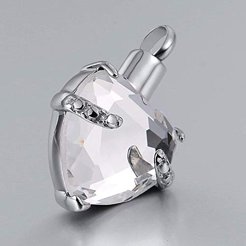 VVHN Collar Acero Inoxidable joyería Hombres Mujeres Cadena de Cenizas Botella de Perfume