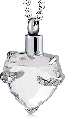 VVHN Collar Acero Inoxidable joyería Hombres Mujeres Cadena de Cenizas Botella de Perfume