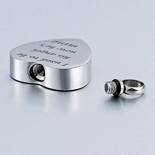 VVHN Collar Acero Inoxidable joyería Hombres Mujeres Cadena de Cenizas Botella de Perfume