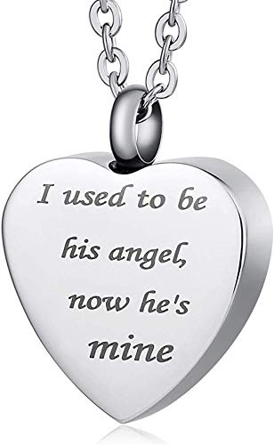 VVHN Collar Acero Inoxidable joyería Hombres Mujeres Cadena de Cenizas Botella de Perfume