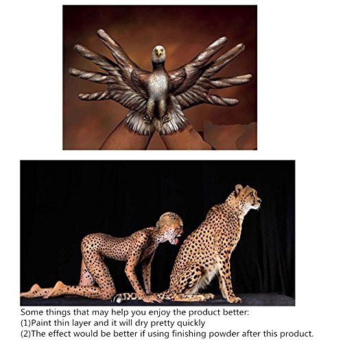 VVLife 12 Colores de la Pintura de la Cara de Tubos, no toxico & hipoalergenico Body Paint Maquillaje de Halloween, Vienen con Piezas de Nylon Cepillo de Pelo de Punta Redonda y Paleta