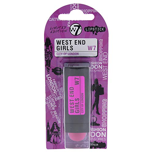 W7 West End Girls pintalabios fucsia rosa, 1er Paquete (1 x 4 g)