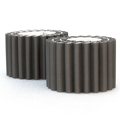 Wall Bumper Leggero Design | Parachoques de garaje para proteger las puertas del automóvil | Juego de 2 tiras adhesivas amortiguadoras, repelentes al agua | Cada ≈ 17 cm x 1.35 m. Color: negro