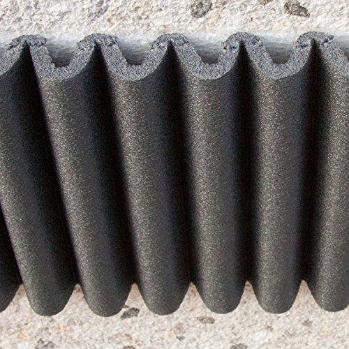 Wall Bumper Leggero Design | Parachoques de garaje para proteger las puertas del automóvil | Juego de 2 tiras adhesivas amortiguadoras, repelentes al agua | Cada ≈ 17 cm x 1.35 m. Color: negro