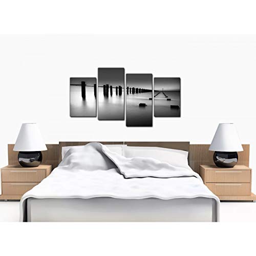 Wallfillers Cuadros en Lienzo Grande Blanco y Negro Imágenes XL 4085