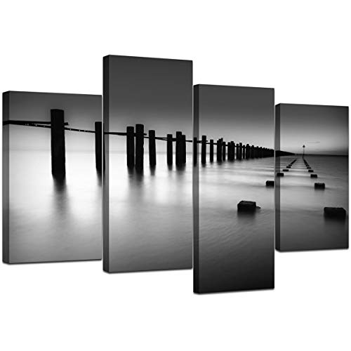 Wallfillers Cuadros en Lienzo Grande Blanco y Negro Imágenes XL 4085