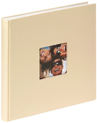 Walther Design FA-205-H álbum de Fotos Fun, 26 x 25 cm, 40 páginas Blancas, Crema, con el Corte per un Foto