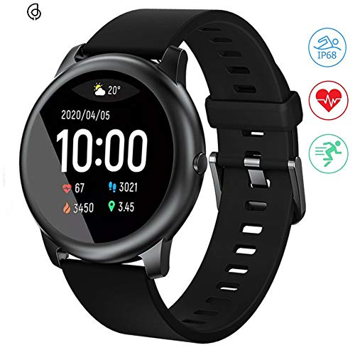 WARMTUYO Smartwatch,Reloj Inteligente con Pulsómetro,Cronómetros,Calorías,Monitor de Sueño,Podómetro Pulsera Actividad Inteligente Impermeable IP68 Smartwatch Hombre Reloj Deportivo
