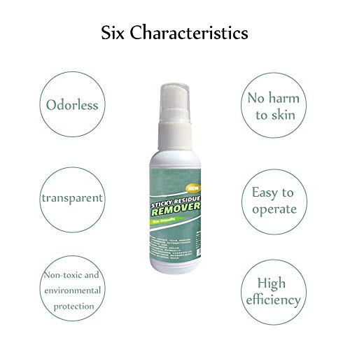 WARMWORD Removedor de residuos pegajosos,Ideal para Usar en el Taller casero o para la Limpieza de automóviles Spray De Limpieza De Uso Múltiple para Plástico De Vidrio para El Hogar
