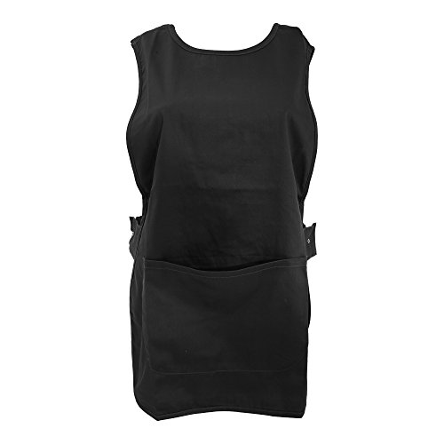 Warrior - Bata de trabajo sin mangas con bolsillo (Extra Grande (XL)) (Azul marino)