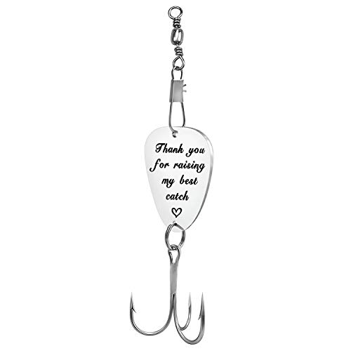 wavvter anzuelo de pesca personalizado, gancho de pesca grabado para regalo de padre, cumpleaños, Navidad, aniversario, día del padre, Gracias por levantar mi mejor captura.