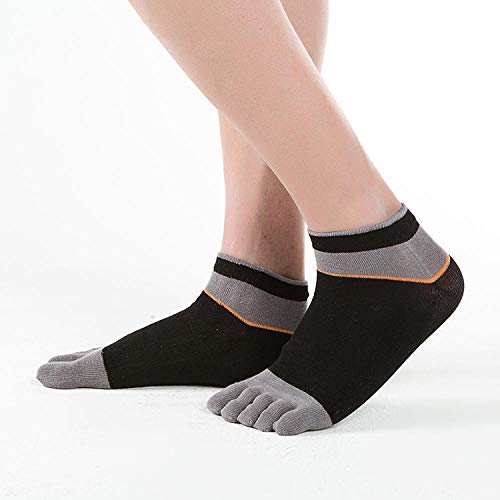 WAZIm Calcetines de Cinco Dedos Calcetines Cortos de algodón para Hombres Calcetines Bajos para Ayudar a los Deportes de algodón Sudor Antibacterial Desodorante Calcetines