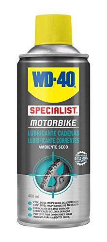 WD-40 Specialist Motorbike - Lote para cuidado y mantenimiento de cadena moto con Spray Limpiacadenas 400Ml + Lubricante de Cadenas 400Ml - Pack 2 unidades
