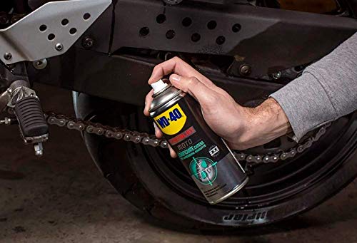 WD-40 Specialist Motorbike - Lote para cuidado y mantenimiento de cadena moto con Spray Limpiacadenas 400Ml + Lubricante de Cadenas 400Ml - Pack 2 unidades