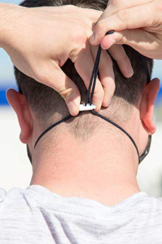 WEARK Mascarilla higienica reutilizable de microfibra fabricada en España con funda interior para filtro e innovador sistema de cierre (Adulto) Azul Océano