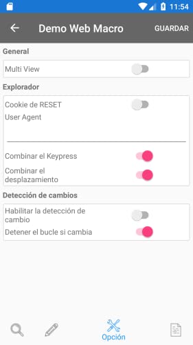 Web Macro Bot (grabar - editar - reproducir)
