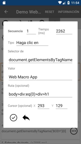 Web Macro Bot (grabar - editar - reproducir)
