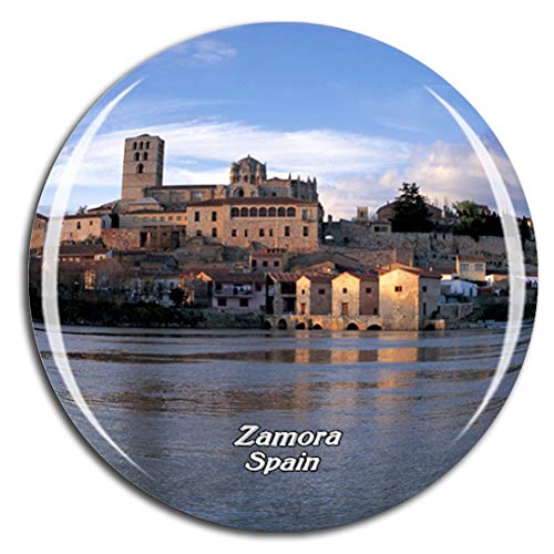 Weekino España Zamora Imán de Nevera 3D de Cristal de la Ciudad de Viaje Recuerdo Colección de Regalo Fuerte Etiqueta Engomada refrigerador