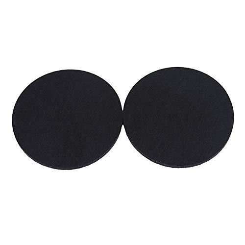 weichuang Montaña 10pcs / Set de la Personalidad Sólido Negro Engrosamiento de Aislamiento Absorbente no Tejida CoastersRestaurant la Cocina casera Posavasos Portavasos