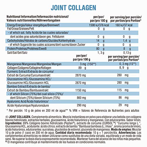 Weider Joint Collagen. Cápsulas con glucosamina, condroitina, MSM, ácido hialurónico y vitamina E, D y C.