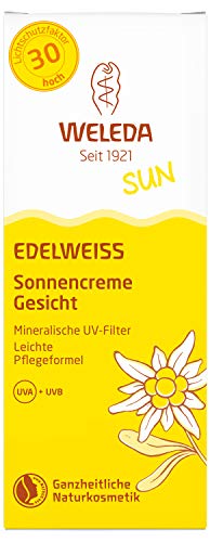 Weleda Edelweiss Protección solar facial, FPS 30, 50 ml