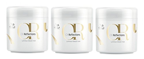 Wella Oil Reflections Luminous reboost Mask 3 x 150 ml pelo de Kur con camelias de aceite