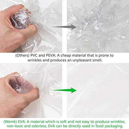 Wemk Protector de Lluvia para Silla de Paseo, Cubierta de Lluvia para Cochecitos, con 3 Ventanas de Ventilación, Transparente Burbuja de Lluvia de Material de EVA - Tamaño Grande