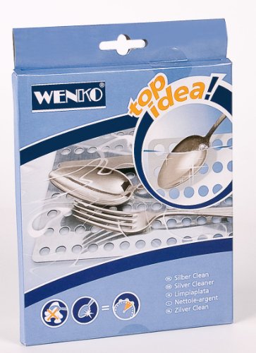 Wenko 7585100 Silber Clean - Limpiador de plata, fabricado en aluminio (18,7 x 15,7 cm)