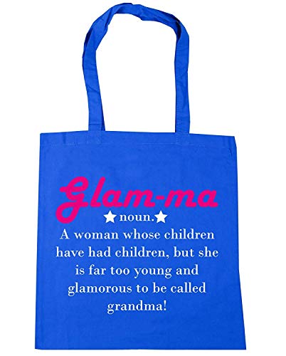 WENNUNA Glam-ma Definición de una glamurosa abuela bolsa de compras gimnasio playa bolsa