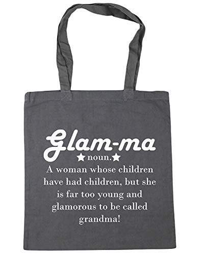 WENNUNA Glam-ma Definición de una glamurosa abuela bolsa de compras gimnasio playa bolsa