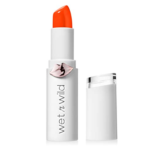 Wet n Wild Megalast Lipstick - Tanger-Ring The Alarm (Shine Finish), 3.3 g, 1 unidad