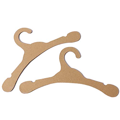 Wfortune - Perchas de cartón para bebé, perchas recicladas, perchas de papel, respetuosas con el medio ambiente para niños/niños de 28 x 14 cm (50 unidades)