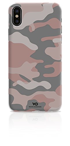 WHITE DIAMONDS WDCC0002 - Carcasa para Apple iPhone X diseño Camuflaje, Color Rosa