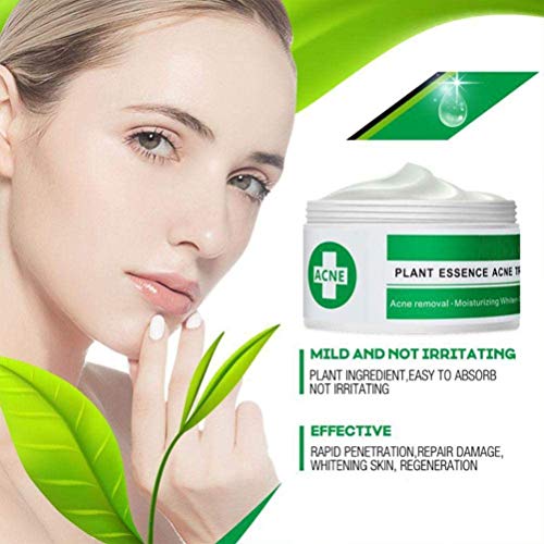 Wiivilik Esencia de la Planta Anti acné Crema Facial Que blanquea la peca Crema Quitar Melasma acné Marcas Pigmento melanina Manchas oscuras Cuidado de la Cara Suero Crema para el Rostro