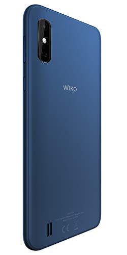 WIKO Y81 - Smartphone 4G de 6,2”HD+ (4000mAh para dos días de uso, memoria de 32GB, cámara trasera de 13MP, Desbloqueo Facial, Dual SIM, Quad Core 1,8GHz, 2 GB de RAM, Android 10 Go Edition) Deep Blue